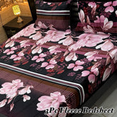 Fleece Bedsheet King Size-3Pcs-Design-629